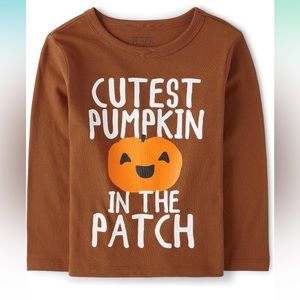 The Children’s Place Pumpkin Patch Shirt.  The Children’s Place Halloween Shirt.